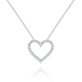 Diamond Open Heart Necklace - Dracakis Jewellers